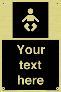 Custom information: black panel baby change